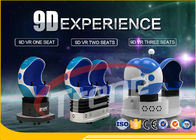 2 खिलाड़ी रोलर कोस्टर अंडे की मशीन 9 डी आभासी वास्तविकता सिनेमा 360 डिग्री फिल्म के साथ