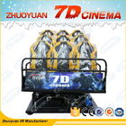 कई पर्यावरणीय प्रभावों के साथ 6kw 5D डायनामिक सिनेमा 7D इंटरएक्टिव सिनेमा