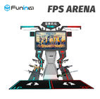 2 खिलाड़ी इंटरएक्टिव आर्केड गेम मशीन एफपीएस एरिना 9 डी वर्चुअल रियलिटी सिनेमा