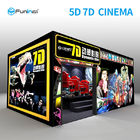 220V 8.0kw 7D मूवी थियेटर इंटरएक्टिव फुल मोशन सिनेमा सीट 5D 12D होलोग्राम प्रौद्योगिकी