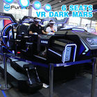 स्थिर 9D वीआर सिनेमा ड्राइविंग कार गेम मशीन 9 डी 6 खिलाड़ी मनोरंजन पार्क की सवारी