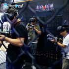 वीआर मनोरंजन पार्क उपकरण मल्टीप्लेयर शूटिंग ज़ोंबी 4-5 खिलाड़ी वीआर सेट 9 डी वर्चुअल रियलिटी मशीन