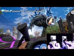 फाइबरग्लास 220V 9D VR रेसिंग कार्टिंग वर्चुअल रियलिटी सिम्युलेटर 400kg Vr आर्केड मशीन