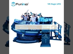 हमारे 9 डी वीआर सिम्युलेटर 360 डिग्री रोटेशन मल्टीप्लेयर्स 1.2KW के साथ अंतिम आभासी वास्तविकता साहसिक अनुभव करें