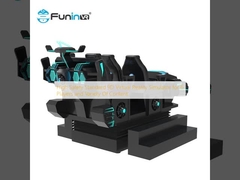 6 खिलाड़ियों के लिए उच्च सुरक्षा मानक 9 डी वर्चुअल रियलिटी सिम्युलेटर और विविध सामग्री