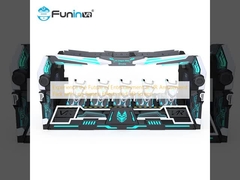 लेग स्वीप इफेक्ट्स और थ्रीडी स्क्रीन के साथ वीआर मनोरंजन पार्क में मनोरंजन के भविष्य का अनुभव करें