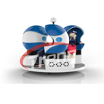 फैशन कूल 360 डिग्री सुपरमार्केट 9 डी सिनेमा सवारी पवन प्रभाव के साथ ब्लू सीटें