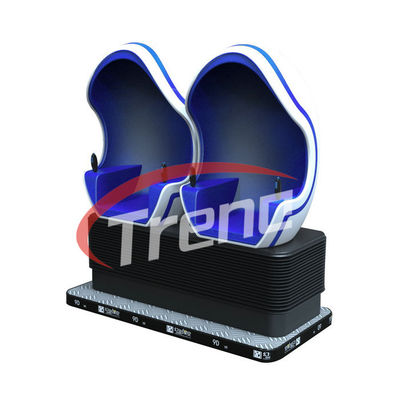 फैशन कूल 360 डिग्री सुपरमार्केट 9 डी सिनेमा सवारी पवन प्रभाव के साथ ब्लू सीटें