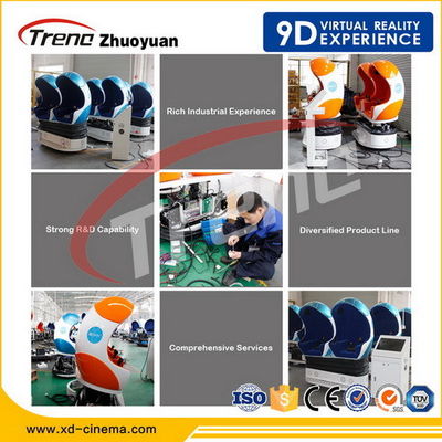 मनोरंजन रोलर कोस्टर 9 डी आभासी वास्तविकता सिम्युलेटर ऑटो शो के लिए छह सीटें