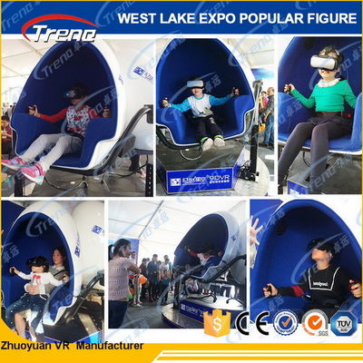 एचडी 1080 पी चश्मा के साथ आकर्षक 360 डिग्री थीम पार्क 9 डी वीआर सिम्युलेटर