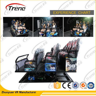 6 डीओएफ बंदूक शूटिंग स्टीरियो 7 डी सिनेमा सिम्युलेटर के साथ 3 डी वीआर हैंगर 2.25 किलो 220 वी
