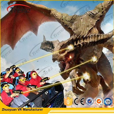 शॉपिंग मॉल इंटरैक्टिव मोशन 6 डीओएफ इलेक्ट्रिक प्लेटफार्म के साथ 7 डी मूवी थियेटर