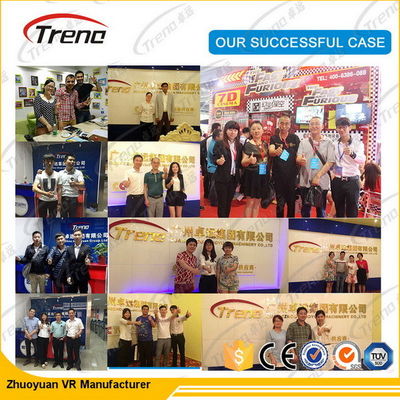 शॉपिंग मॉल इंटरैक्टिव मोशन 6 डीओएफ इलेक्ट्रिक प्लेटफार्म के साथ 7 डी मूवी थियेटर