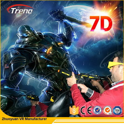 विशेष प्रभाव प्रणाली के साथ 6 सीट्स इलेक्ट्रिक 7 डी मूवी थियेटर 220V 5.50 किलोवाट