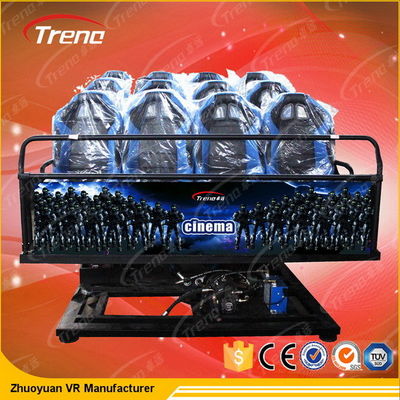 पूर्ण मोशन गन शूटिंग 7 डी सिम्युलेटर सिनेमा के साथ प्रभाव का सामना करने के लिए हवाई उड़ाने