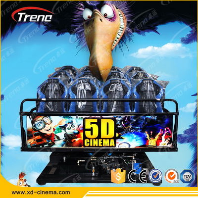 हाइड्रोलिक सिस्टम वर्चुअल वास्तविकता गेमिंग कंसोल के साथ मोबाइल 5 डी सिनेमा