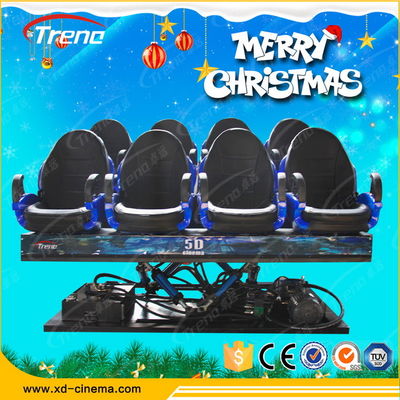 हाइड्रोलिक सिस्टम वर्चुअल वास्तविकता गेमिंग कंसोल के साथ मोबाइल 5 डी सिनेमा