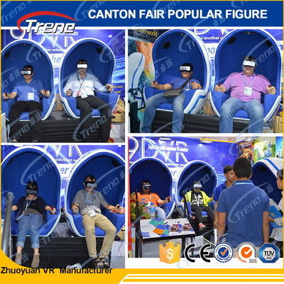 मजेदार खेलों मनोरंजन पार्क उपकरण 9 डी वीआर सिम्युलेटर 220V इलेक्ट्रिक सिस्टम