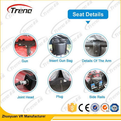 थीम पार्क के लिए विशेष प्रभाव 5 डी सिनेमा आभासी वास्तविकता ड्राइविंग सिम्युलेटर