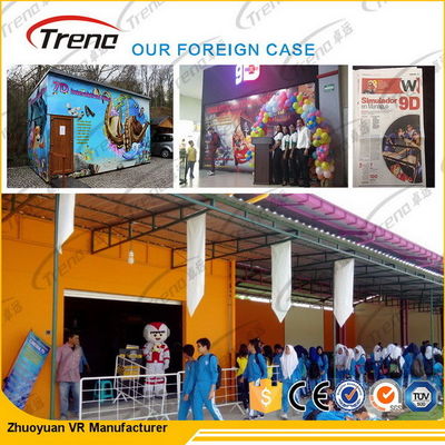 थीम पार्क के लिए विशेष प्रभाव 5 डी सिनेमा आभासी वास्तविकता ड्राइविंग सिम्युलेटर