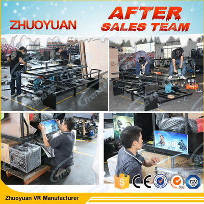 इलेक्ट्रिक मोशन प्लेटफार्म के साथ 24 सीट्स डायनामिक थियेटर 7 डी मूवी थियेटर