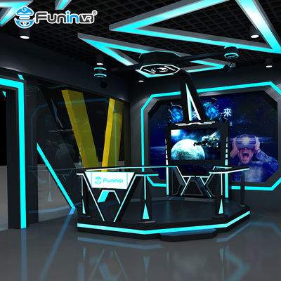 30PCS मूवी वीआर स्पेस वॉक 100KGS रेटेड लोड इलेक्ट्रिक क्रैंक प्लेटफॉर्म के साथ