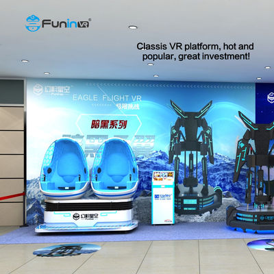 वाणिज्यिक क्षेत्रों के लिए गतिशील चरम विषय AC220V 9D वीआर कुर्सी