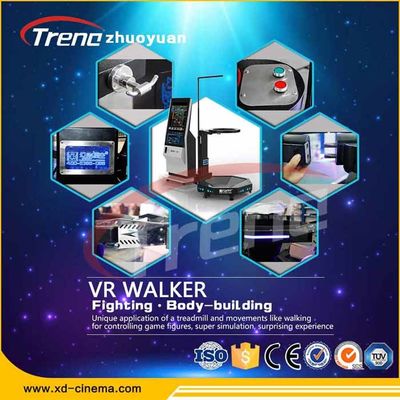 9 डी आभासी वास्तविकता ट्रेडमिल मनोरंजन पार्क उपकरण स्वास्थ्य प्रभाव के साथ खेल