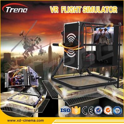 9 डी वीआर 720 डिग्री घूर्णन कॉकपिट वीआर 360 डिग्री फ्लाइट सिम्युलेटर गेम के लिए 6.0 किलोवाट