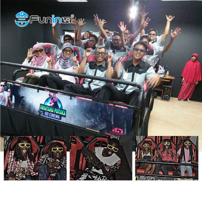 9 मोशन सीटों के साथ अनुकूलन योग्य रंग आकार 7 डी मूवी थियेटर