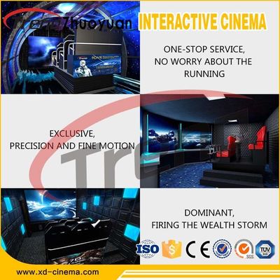 6 / 9 / 12 Seats 7d Cinema System 6 Dof Platform Large 7d Theater Equipment