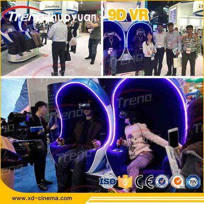 Wireless Operation 9D Action Cinemas , Theme Park Simulator High Efficient
