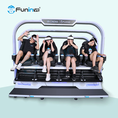 मनोरंजन 9 डी वर्चुअल रियलिटी सिम्युलेटर सर्उंड साउंड कम रखरखाव 220V