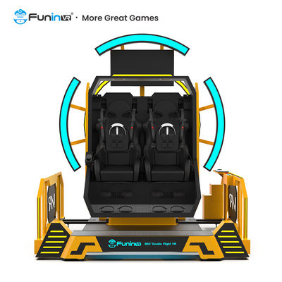 Upgrade Your Entertainment Business with 360° Double Flight 9D VR Simulator 40 Inches Display Screen Size Dynamic Platform