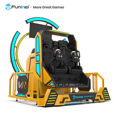 360° रोटेशन वीआर फ्लाइट सिमुलेटर इमर्सिव रोलर कोस्टर वीआर आर्केड गेम मशीन