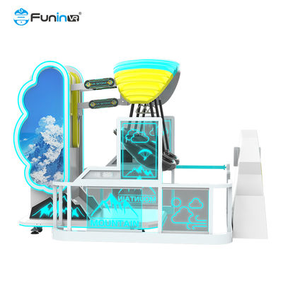 बच्चों के लिए ब्लू वर्चुअल रियलिटी गेम्स सिम्युलेटर जो कि कम रखरखाव सुविधाओं के साथ डिज़ाइन किया गया है जो मजेदार शैक्षिक सामग्री और सुरक्षित खेल को जोड़ती है