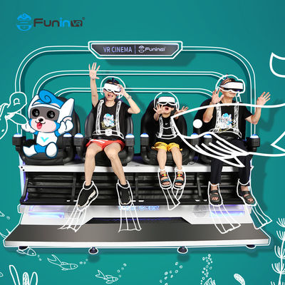 4 सीट्स वीआर सिम्युलेटर 9 डी सिनेमा सिम्युलेटर / डीपून ई 3 9 डी वर्चुअल रियलिटी मशीन