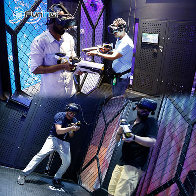 वीआर + पार्क इलेक्ट्रॉनिक आर्केड गेम्स 9 डी वीआर मल्टीप्लेयर डायनेमिक एस्केप रूम वीआर