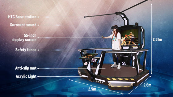 1 भुगतानकर्ता इंटरएक्टिविटी स्टेशन 9D वर्चुअल रियलिटी बीट गेम मशीन रेटेड लोड 200 किग्रा अवसर शॉपिंग मॉल