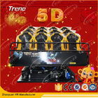 इलेक्ट्रिक मोशन 5 डी मूवी थियेटर 8 डीओएफ हाइड्रोलिक प्लेटफार्म के साथ 8/9/12 सीटें