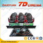 विशेष प्रभाव प्रणाली के साथ 6 सीट्स इलेक्ट्रिक 7 डी मूवी थियेटर 220V 5.50 किलोवाट