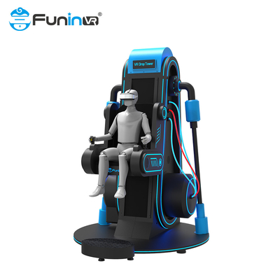 हमारे AC220V 9D VR सिम्युलेटर में 360 डिग्री रोटेशन और जॉयस्टिक कंट्रोलर