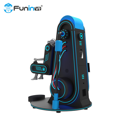 हमारे AC220V 9D VR सिम्युलेटर में 360 डिग्री रोटेशन और जॉयस्टिक कंट्रोलर