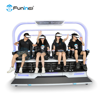 मनोरंजन 9 डी वर्चुअल रियलिटी सिम्युलेटर सर्उंड साउंड कम रखरखाव 220V