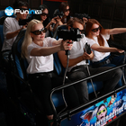 मल्टीप्लेयर सीएस लड़ता शूटिंग खेलों 7 डी सिनेमा सिम्युलेटर राइडर मेटल स्क्रीन 6/9 सीटें