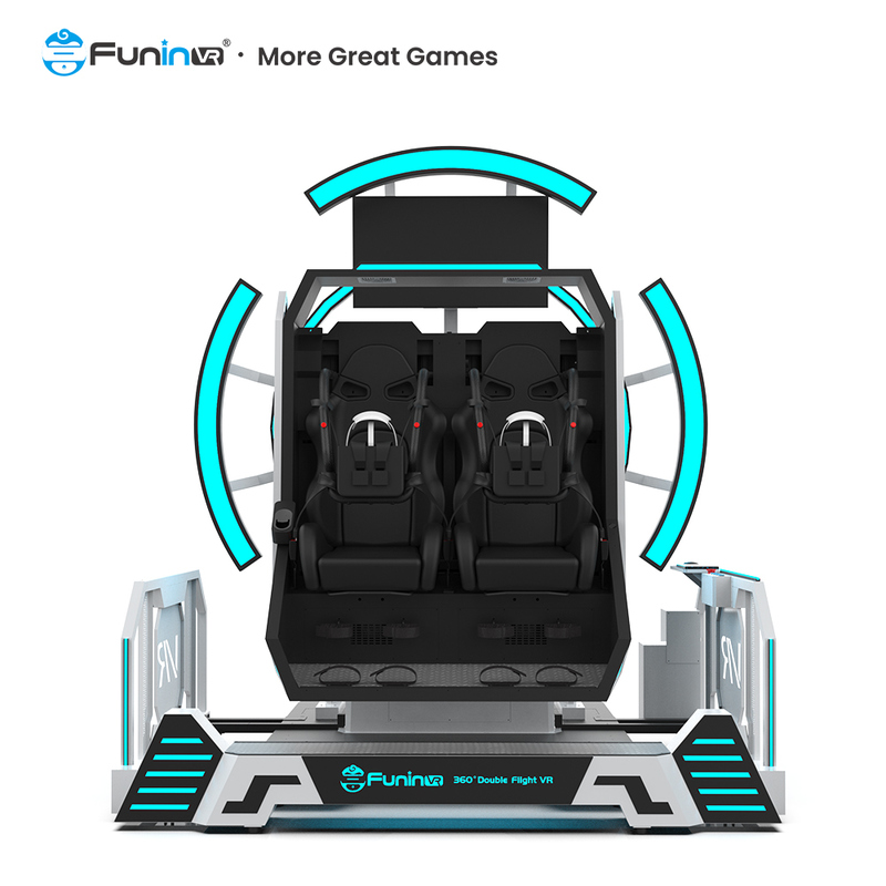 Take Your VR Experience to the 360° VR Flight simulator Multiple Player 9D VR  Simulator Chair