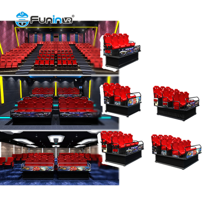 9 मोशन सीटों के साथ अनुकूलन योग्य रंग आकार 7 डी मूवी थियेटर