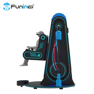 हमारे AC220V 9D VR सिम्युलेटर में 360 डिग्री रोटेशन और जॉयस्टिक कंट्रोलर