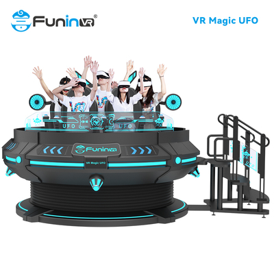 6 सीटों के साथ अपने मनोरंजन व्यवसाय को अपग्रेड करें 9D VR VR सिनेमा वोल्टेज 220V/2.4KW और कंप्यूटर I5 1650 8G 240G