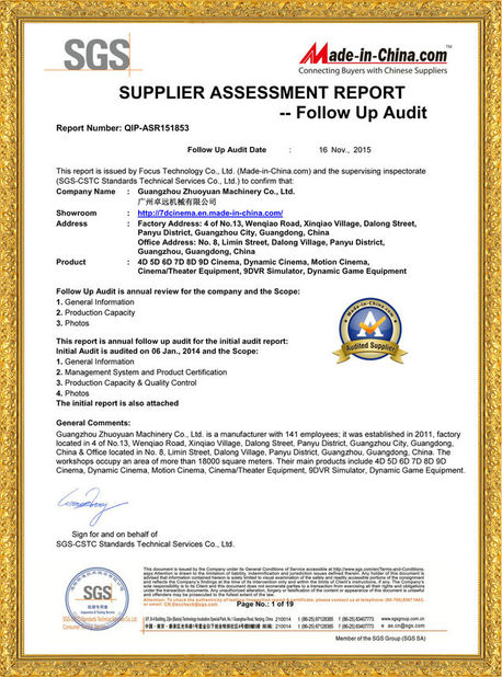 चीन Zhuoyuan Co.,Ltd प्रमाणपत्र